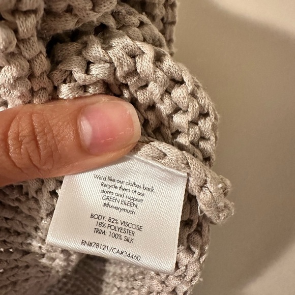 Eileen Fisher Beige Knit Top - Picture 3 of 3